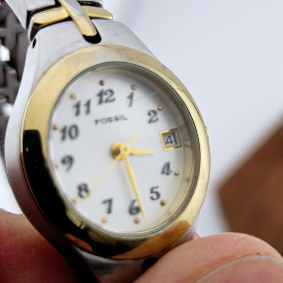 Fossil Women's Gold and Silver Watch - Picture 3 of 7